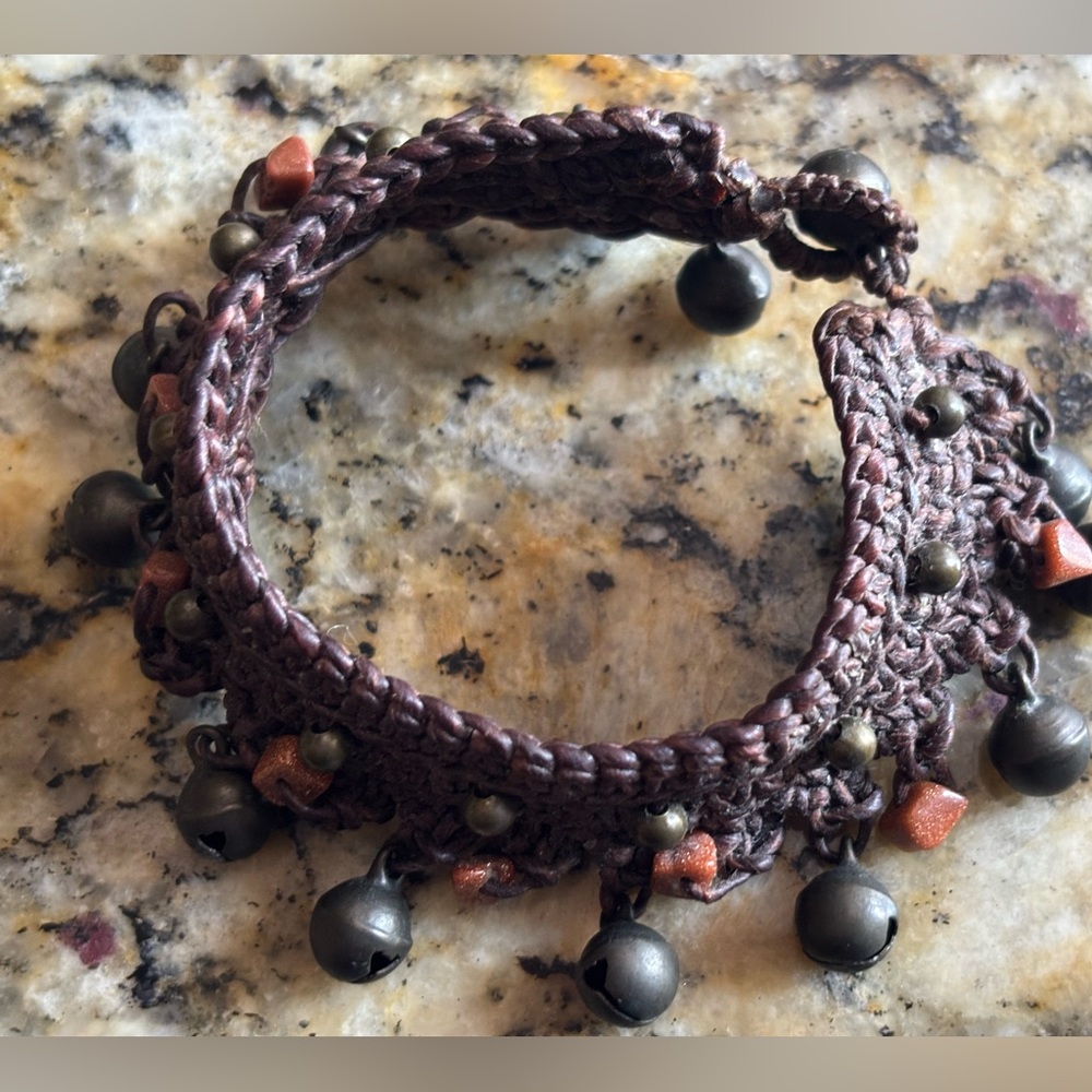 Tierra Handcrafted Brown Beaded Bracelet